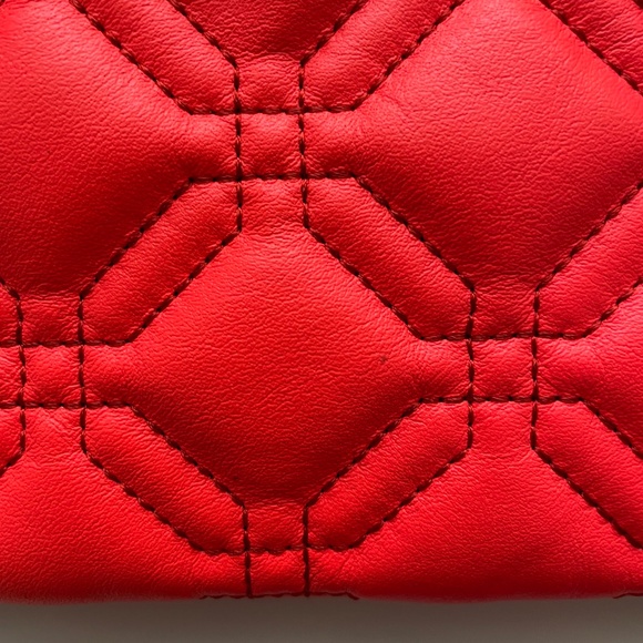 Vintage Kate Spade Astor Court Presley Quilted Crossbody Purse - Coral Pink - Picture 3 of 7